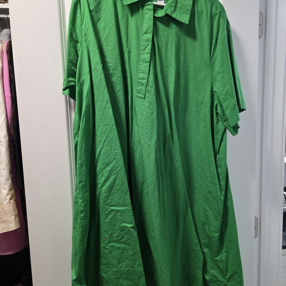 Old Navy Women's Bright Green Polo Dress